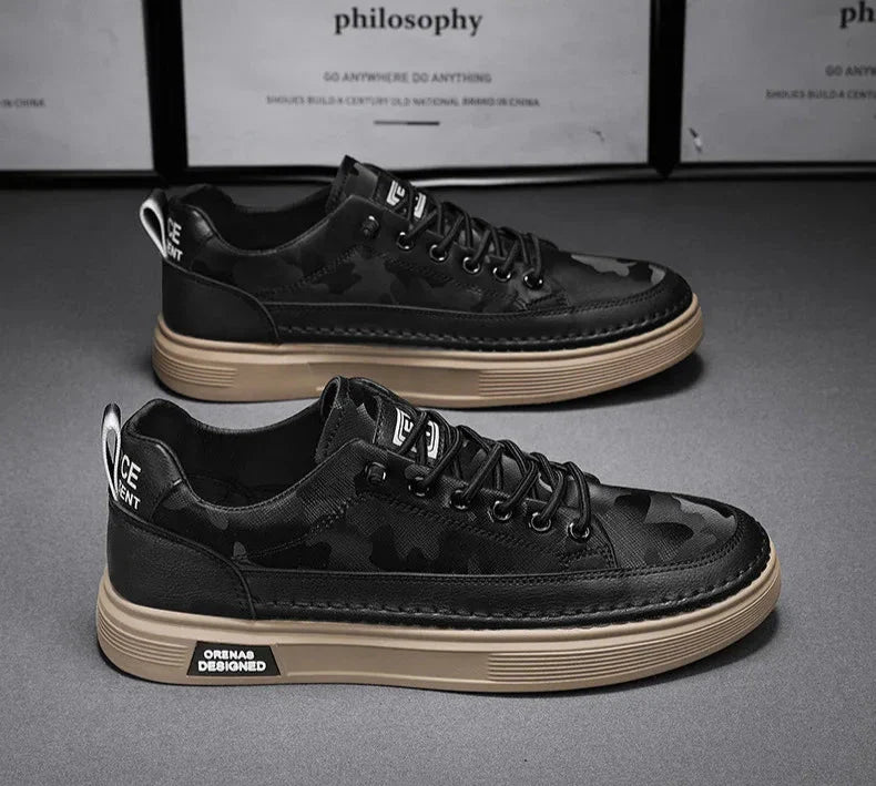 Orena Men's Casual Leather Shoes - Versatile Style