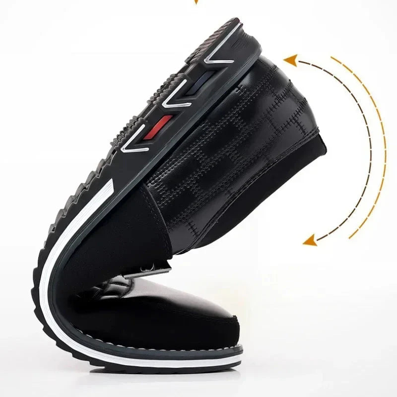 Collection de baskets en cuir décontractées et de mocassins pour hommes UrbanElegance