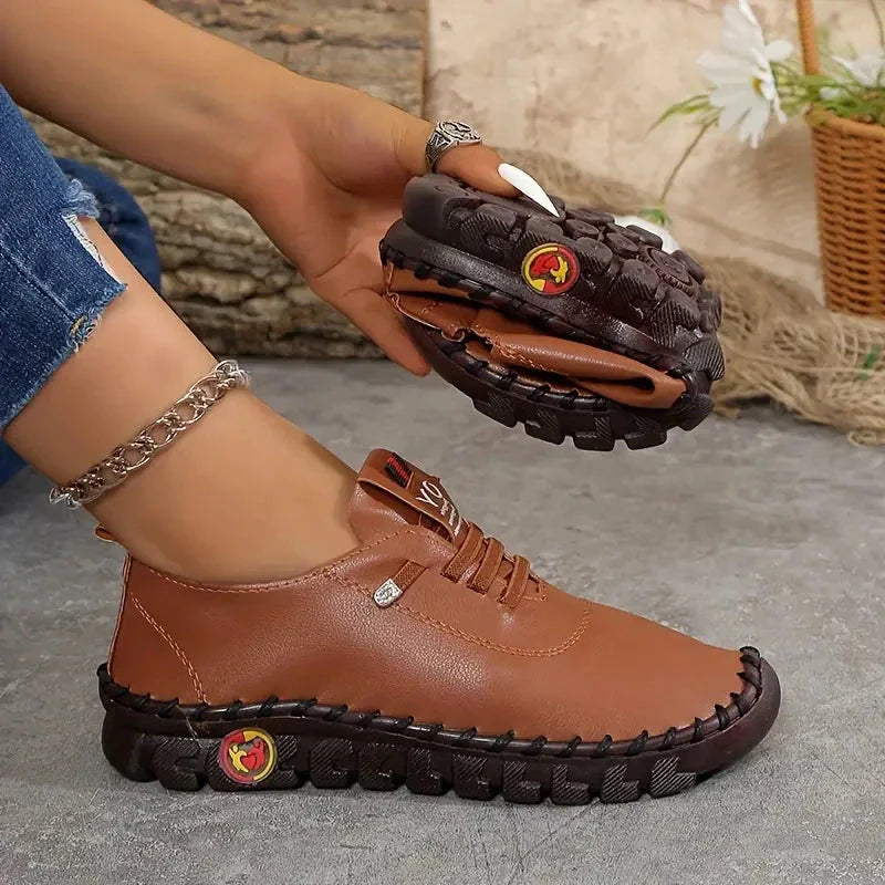 Baskets en cuir confortables pour femmes