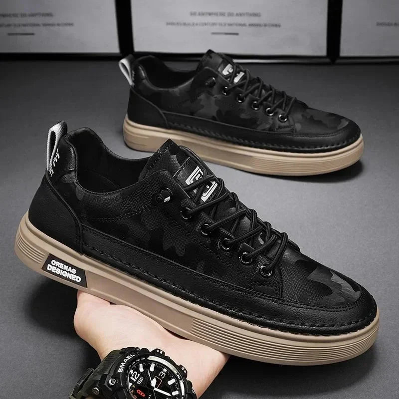 Orena Men's Casual Leather Shoes - Versatile Style