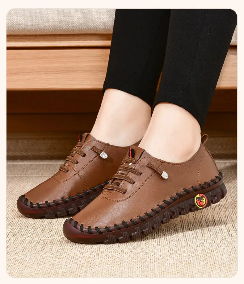 Baskets en cuir confortables pour femmes