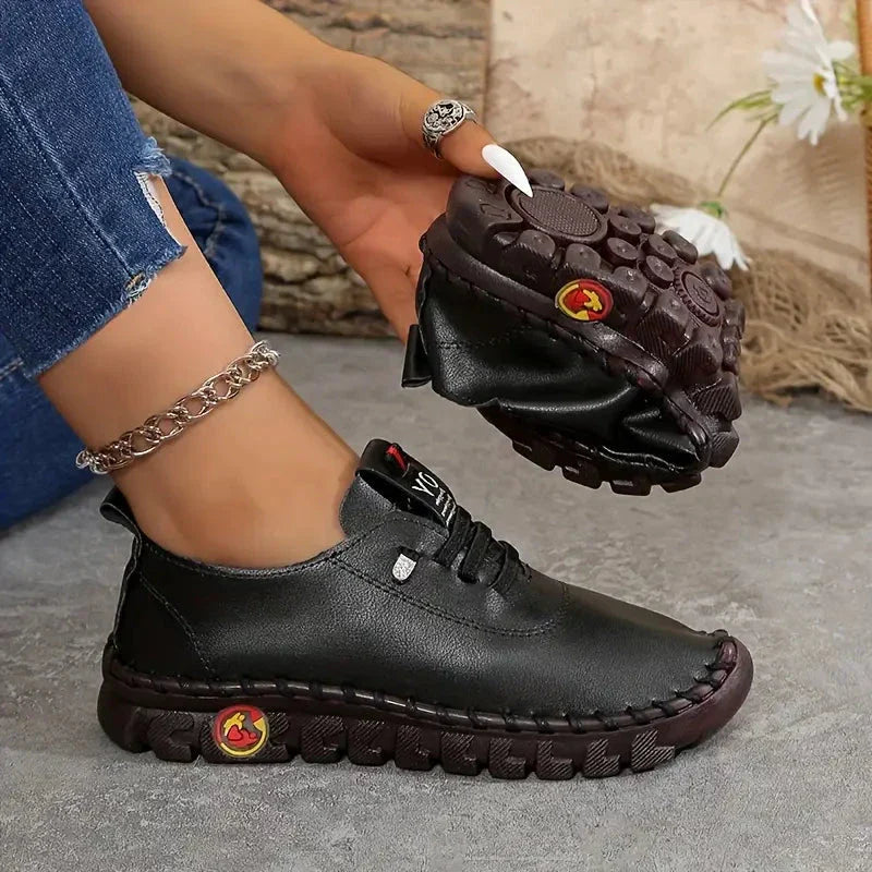 Baskets en cuir confortables pour femmes